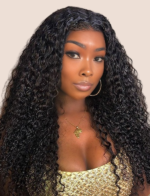 Human hair lace front headband glue-free hair cover curly hair real hair wig lace front wig