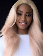 Real hair wig front lace headgear African wholesale fullfrontalfrog smooth hair human hair