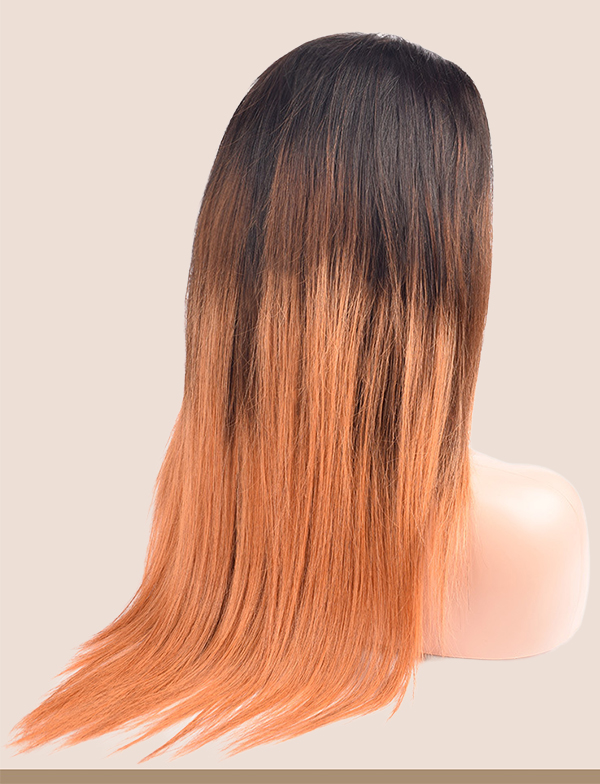 Real hair wig front lace headgear African wholesale fullfrontalfrog smooth hair human hair