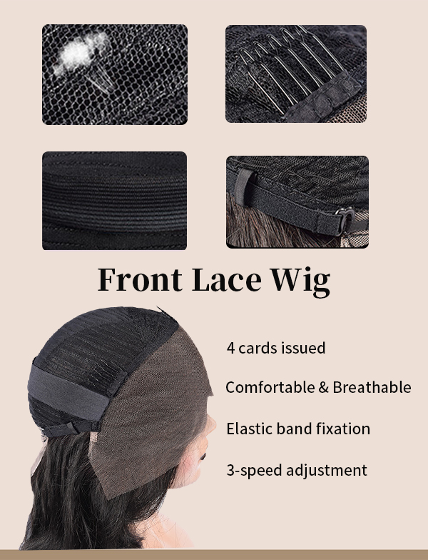 Real hair wig front lace headgear African wholesale fullfrontalfrog smooth hair human hair