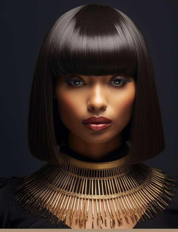 bangs bob wig bangbobwig human hair female humanhair african wig