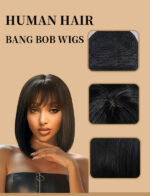 bangs bob wig bangbobwig human hair female humanhair african wig