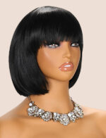 bangs bob wig bangbobwig human hair female humanhair african wig