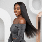 Premium Grade Natural Color Straight Bulk Hair - Human Hair Texture Silky Smooth Easy To Maintain