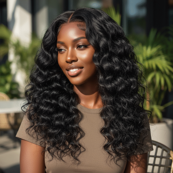 Premium Grade Natural Color Loose Deep Wave Bulk Hair - Lazy Random Curls Daily Commute Style