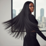 Premium Natural Color Tape-In Hair Extensions 50g - Silky Straight Human Hair Texture Easy To Apply