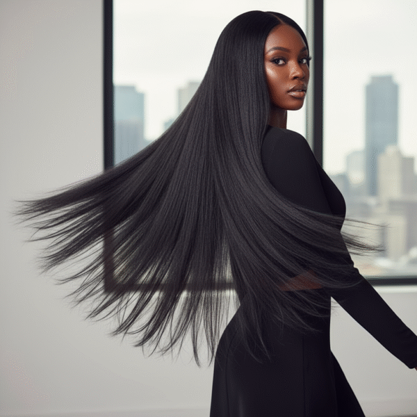 Premium Natural Color Tape-In Hair Extensions 50g - Silky Straight Human Hair Texture Easy To Apply