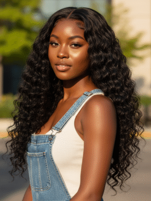 Premium Natural Color Tape-In Hair 50g - Lazy Loose Deep Wave Daily Wear Friendly