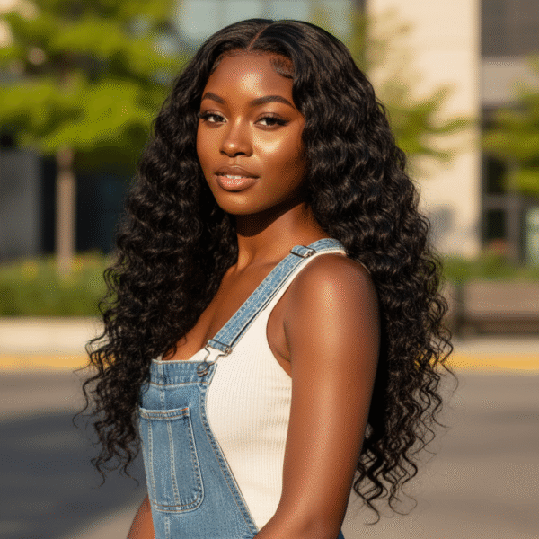 Premium Natural Color Tape-In Hair 50g - Lazy Loose Deep Wave Daily Wear Friendly