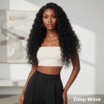 Premium Natural Color Tape-In Extensions 50g - Tight Deep Wave Long-Lasting No Frizz